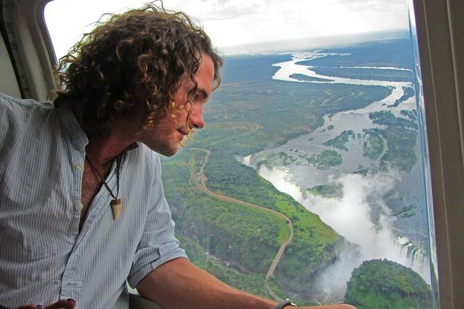 15 minutes scenic helicopter flight above Victoria Falls-Zimbabwe - The Zambezi River, bridge, and Batoka Gorge