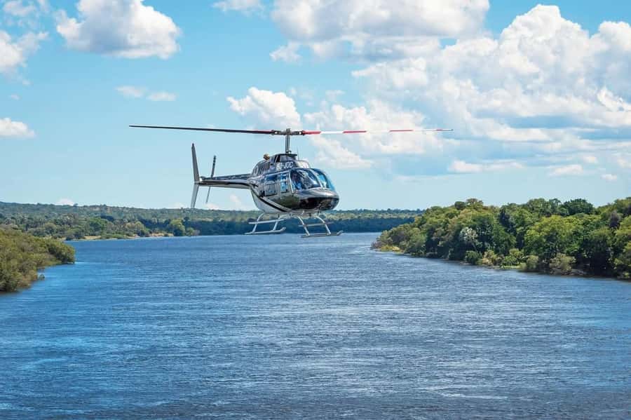 A Helicopter flight Over the Victoria falls - Why Victoria Falls looks different from a helicopter