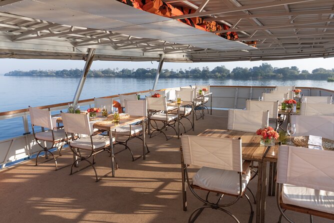 Dinner Cruise on the Zambezi River - Cruising the upper Zambezi toward Victoria Falls