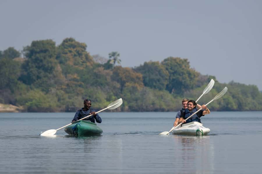 From Livingstone: Full or Half Day Canoe Safari - Starting in Livingstone and reaching the river