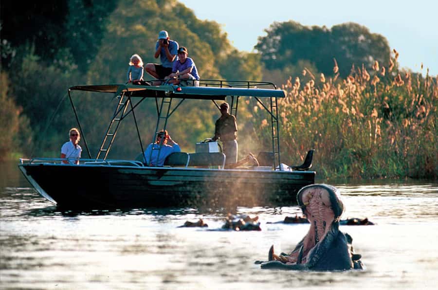 From Livingstone: Victoria Falls River Safari - The Livingstone pickup and start of the safari
