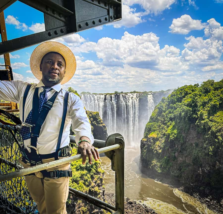 From Victoria Falls: Historical Bridge Tour - Walking beneath the bridge on original catwalks