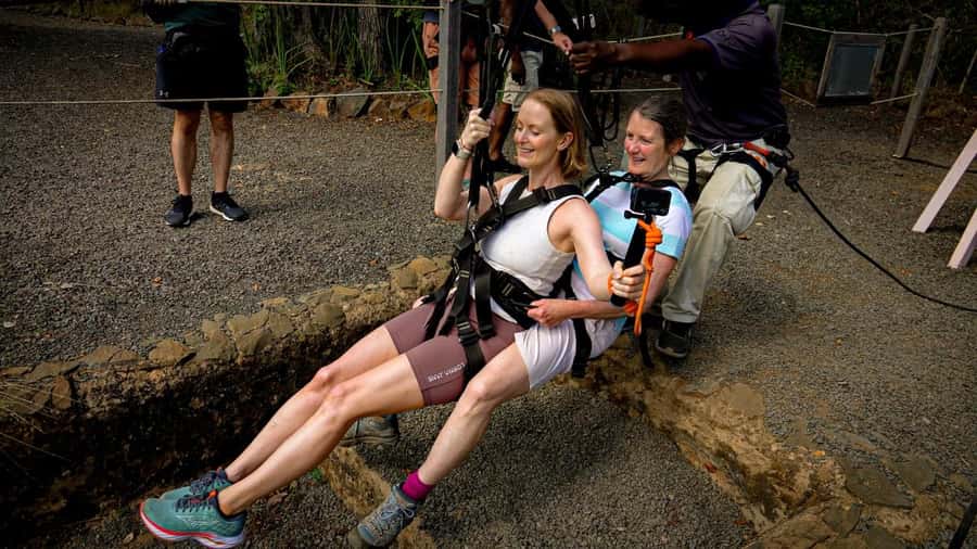 From Victoria Falls: Zip Line from the Victoria Falls Bridge - A fast ride with Victoria Falls views