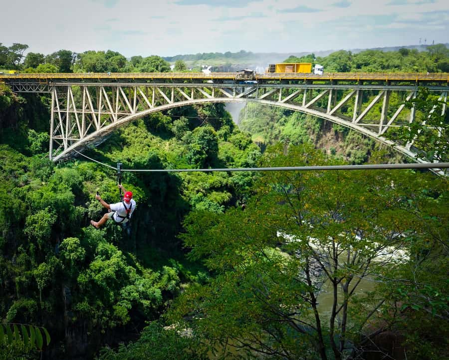 From Victoria Falls: Zip Line from the Victoria Falls Bridge - What happens during the one-hour activity