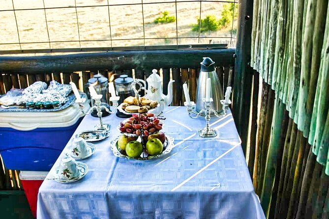 High Tea in the Savannah, Catering by Victoria Falls Hotel - The waterhole high tea stop
