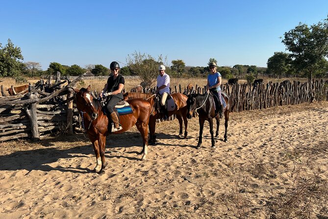 Horse Riding Community Village Tour Experience - Riding beside the Batoka Gorge
