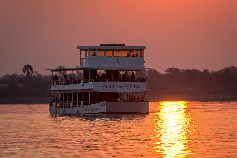 Livingstone: Zambezi River Sunset Cruise - From Livingstone hotel pickup to the river