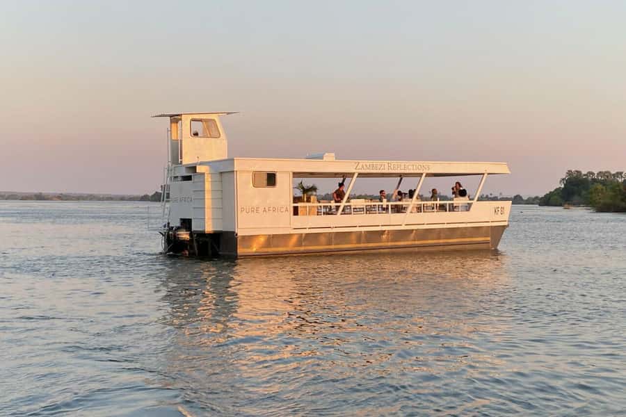 Luxury Sunset Dinner Cruise with 4-Course Meal - Boarding Zambezi Breeze or Zambezi Reflections