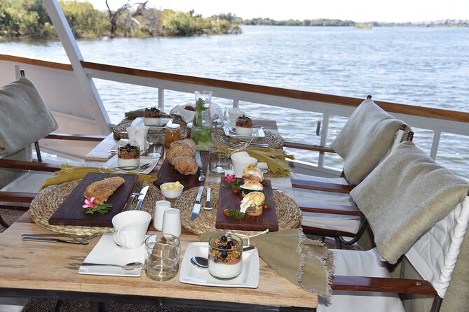 Sunrise Cruise on the Zambezi River - Cruising the upper Zambezi toward Victoria Falls