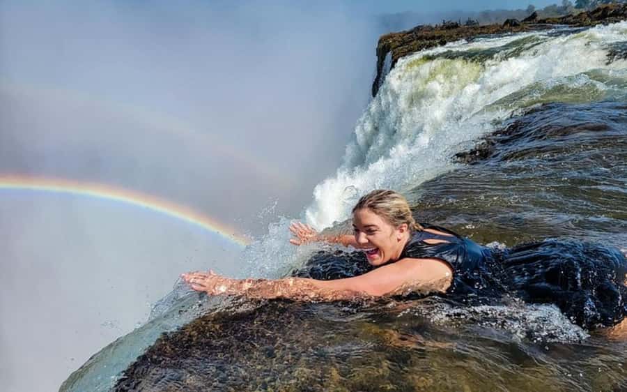 Victoria Falls: Devil's Pool High Tea - The Devil’s Pool swim