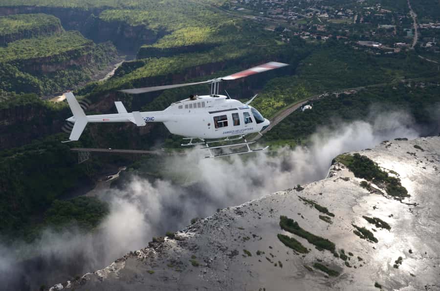 Victoria Falls:Explore the Zambezi Helicopter Experience - Victoria Falls from directly above