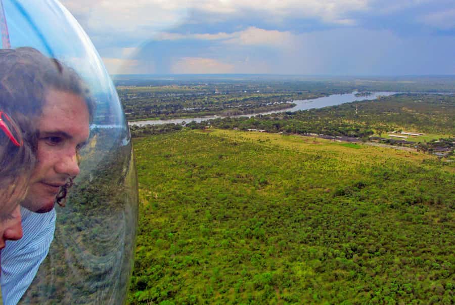 Victoria Falls:Explore the Zambezi Helicopter Experience - Long Island and the calmer upper Zambezi