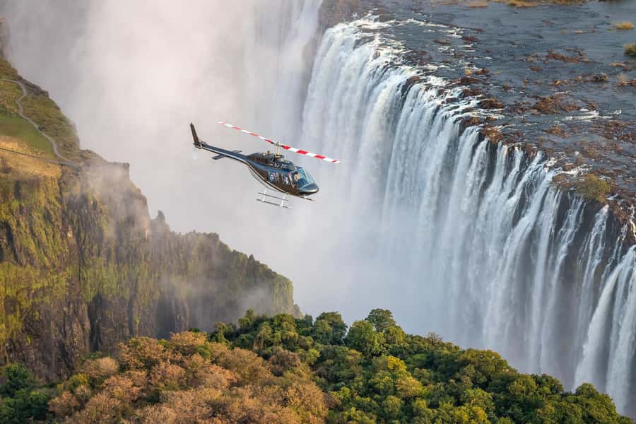 Victoria Falls Helicopter Flights - How the flight compares with a ground visit