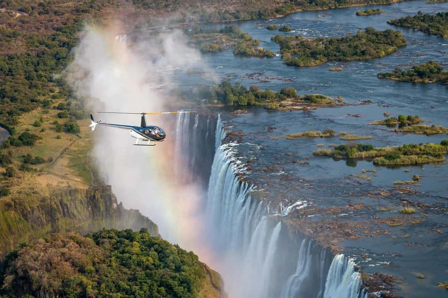 Victoria Falls Helicopter Flights - Choosing your seat and getting good photographs