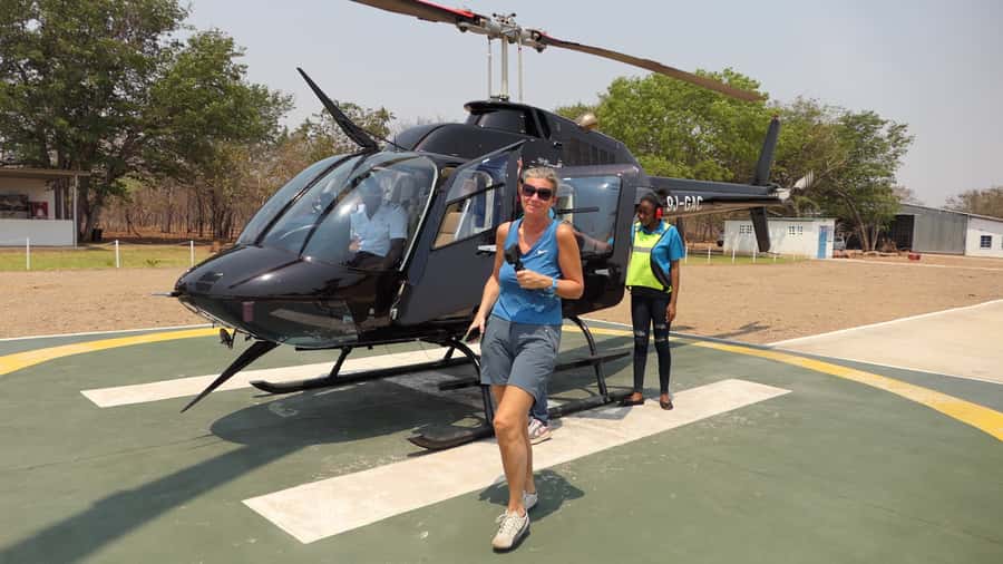 Victoria Falls: Helicopter Tour with Hotel Pickup - The takeoff and first view of Victoria Falls