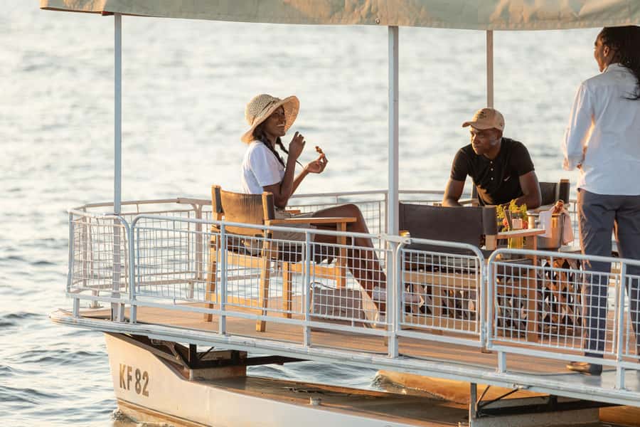 Victoria Falls: Private Sunset Cruise on the Zambezi River - Setting off on a two-hour river outing