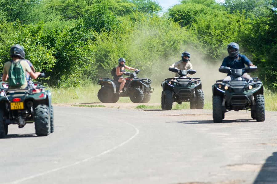 Victoria Falls Quad Bike Adventure - Following the route toward the Zambezi River