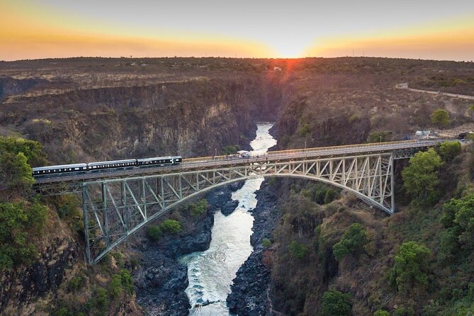 Walking Safari to the Falls, Bridge and beyond with Savannah - Victoria Falls Bridge and the first big view