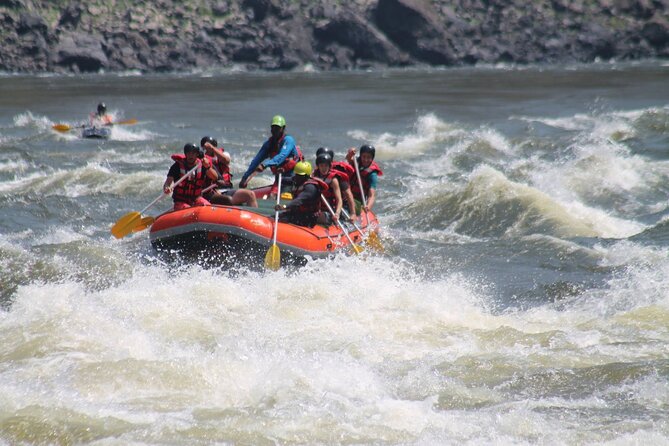Whitewater Rafting Adventure on the Zambezi River, Victoria Falls Zimbabwe - The 7:30 am start sets the pace