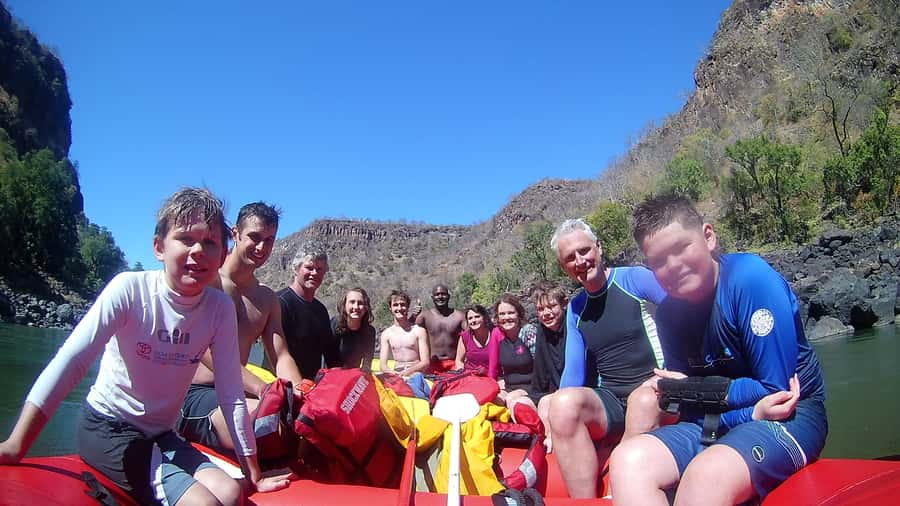 Zambezi River: Kid-Friendly Whitewater Rafting - The steep walk down to the Zambezi
